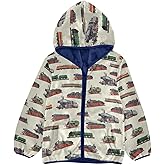 XDMXY Boys Fleece Jacket Hooded Autumn Winter Long Sleeve Thick Warm Outerwear;3-10 Years Kids Cute Fuzzy Jacket