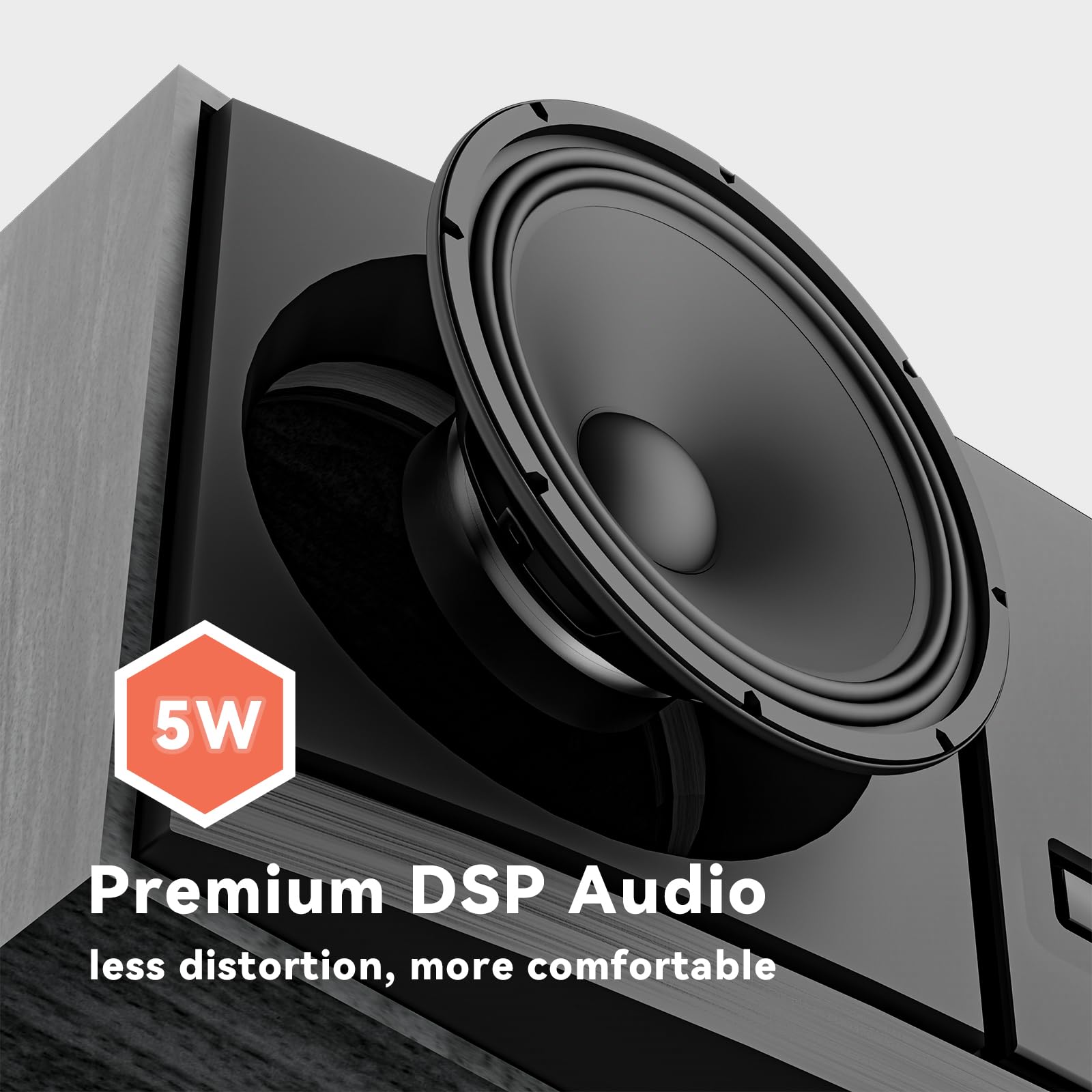 Vintage Bluetooth Stereo System for Home, THINKYA 30W RMS Micro HiFi Systems CD Player Dual 3” Bass with Bluetooth Audio Streaming, FM Radio, USB Port, Aux-in, Earphone Port, Remote Control Black