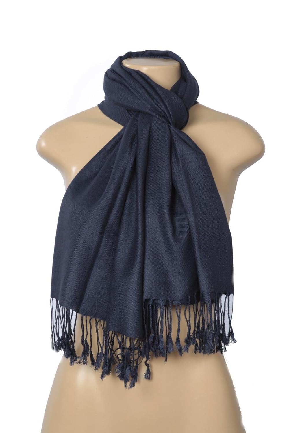Fashion Scarf Unisex-Adult's Solid Pashmina Silk Blend Wrap Scarf at