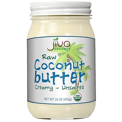 Jiva Organics RAW Organic Coconut Butter 16 Ounce Jar