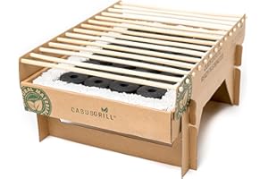 CasusGrill Single Use Biodegradable Mini Grill: Portable & Disposable Grill, Great for Outdoor Charcoal BBQ & Camping, All Na