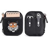 Sayram EDC Pouch, Pocket Organizer, Mighty Pouch for Men, EDC Bags with Patches, Small Tool Pouch with D-Ring