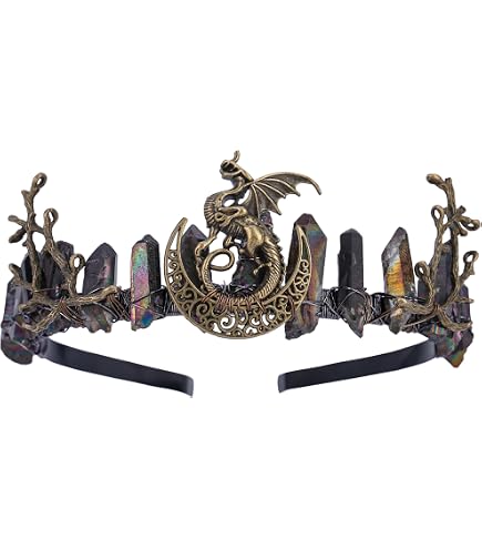 Amazon.com : Raw Crystal Quartz Transparent Hollow Moon  display picture 3