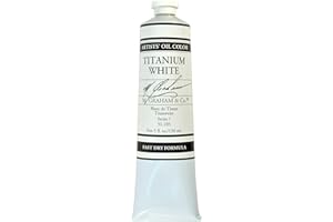 M. Graham & Co. Artist Oil Paint Titanium White Rapid Dry 5oz Tube