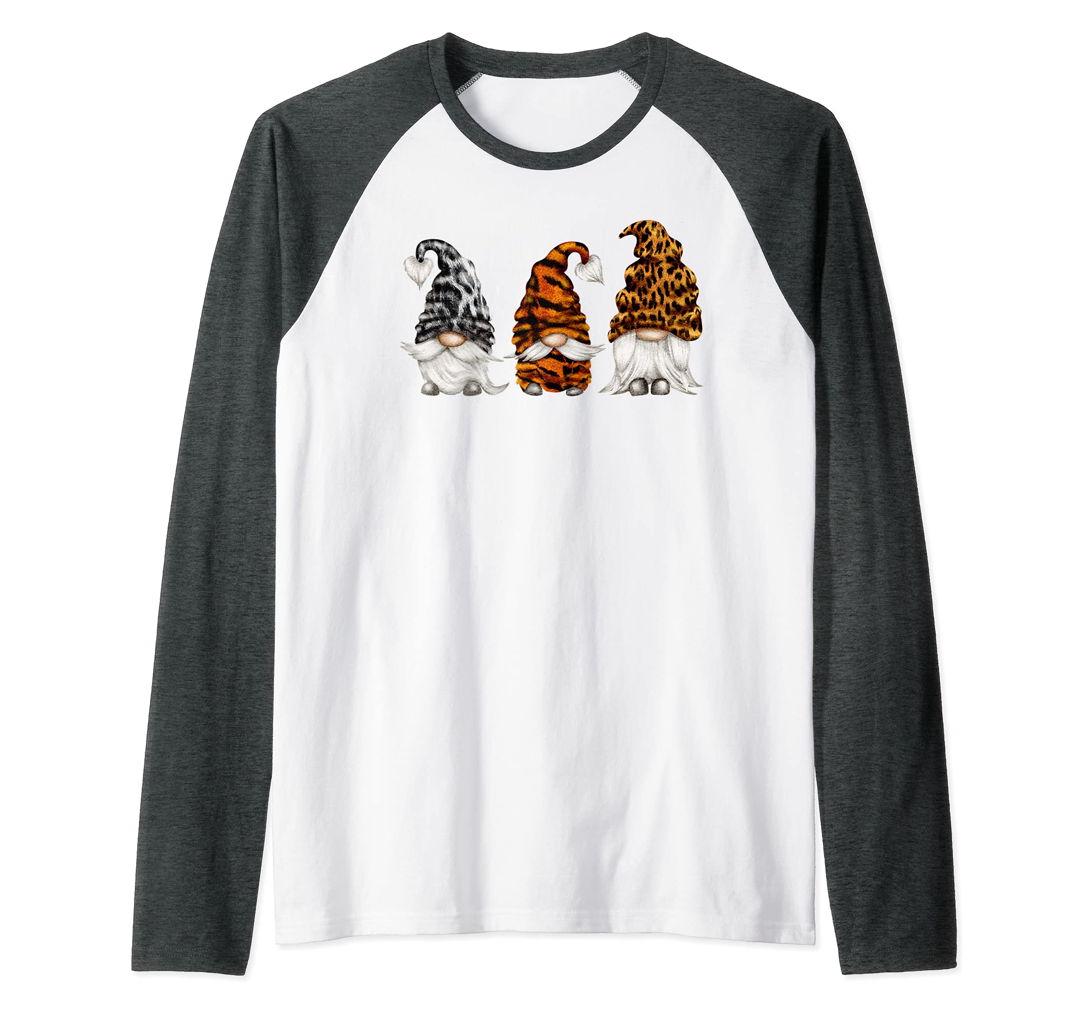 Animal Furry Gnome Raglan Baseball Tee