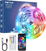 PSTAR LED Strip Lights 7M Bluetooth RGB with Remote App Music Sync view 1