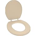 Ginsey Home Solutions Champagne Round Soft Cushioned Toilet Seat, 01506