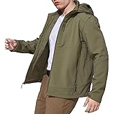 LACKWAR Mens Jacket Waterproof Hooded Coats Tactical Soft Shell Jackets for Men