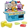 Fisher-Price Laugh & Learn Baby & Toddler Toy Busy Learning Tool Bench Pretend Construction Workbench for Ages 6+ Months