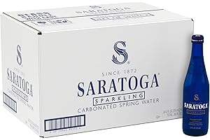 Saratoga Sparkling Spring Water - 12 oz. (Carbonated, Pack of 24)