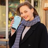 CS COSDDI Travel Mug 380ml Insulated Leak Proof Lid Stainless Steel view 5