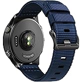 Rugged Nylon Watch Bands Compatible with Garmin Venu 3/Venu 2/Forerunner 265/255/Vivoactive 4, 22mm Quick Release Watch Band for Galaxy Watch 3 45 mm 46mm for Men