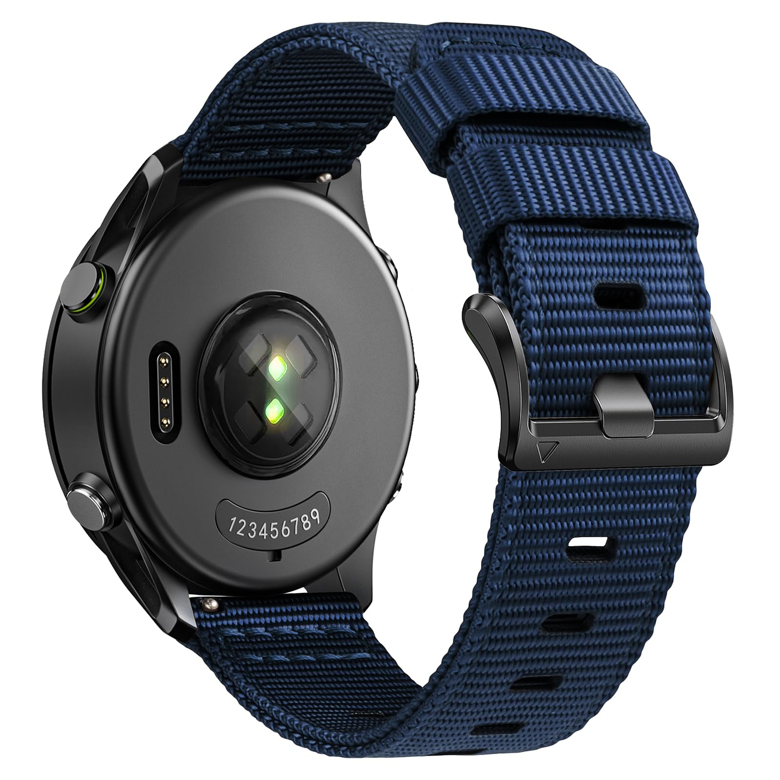 Rugged Nylon Watch Bands Compatible with Garmin Vivoactive 3/5/6, 20mm Quick Release Watch Band for Garmin Forerunner 165/245/55