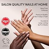 Glamnetic Mrs. Press On Nails Short Almond French Tips 30 Nail Kit 15 Sizes view 2