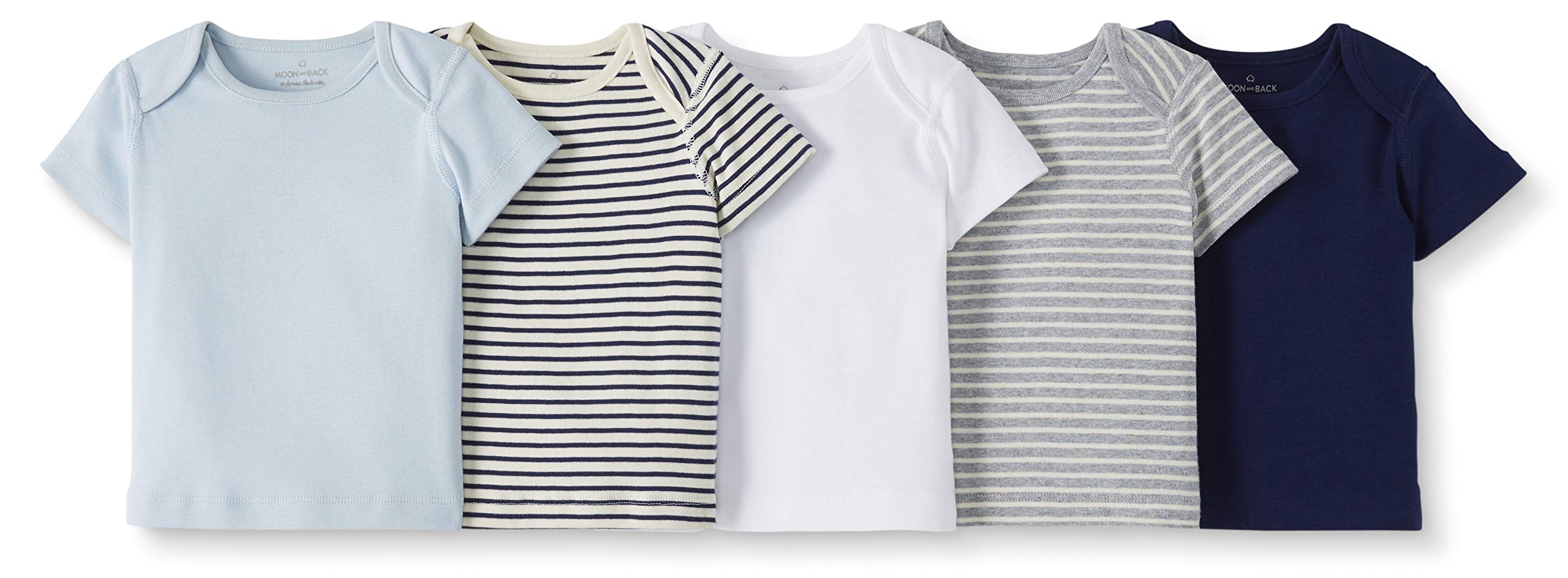 Boys' 5 Pack Lap Neck Crew Tee