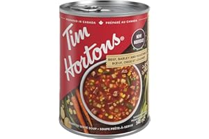 Tim Hortons Beef, Barley & Vegetable Soup, Ready to Serve, 540mL Can