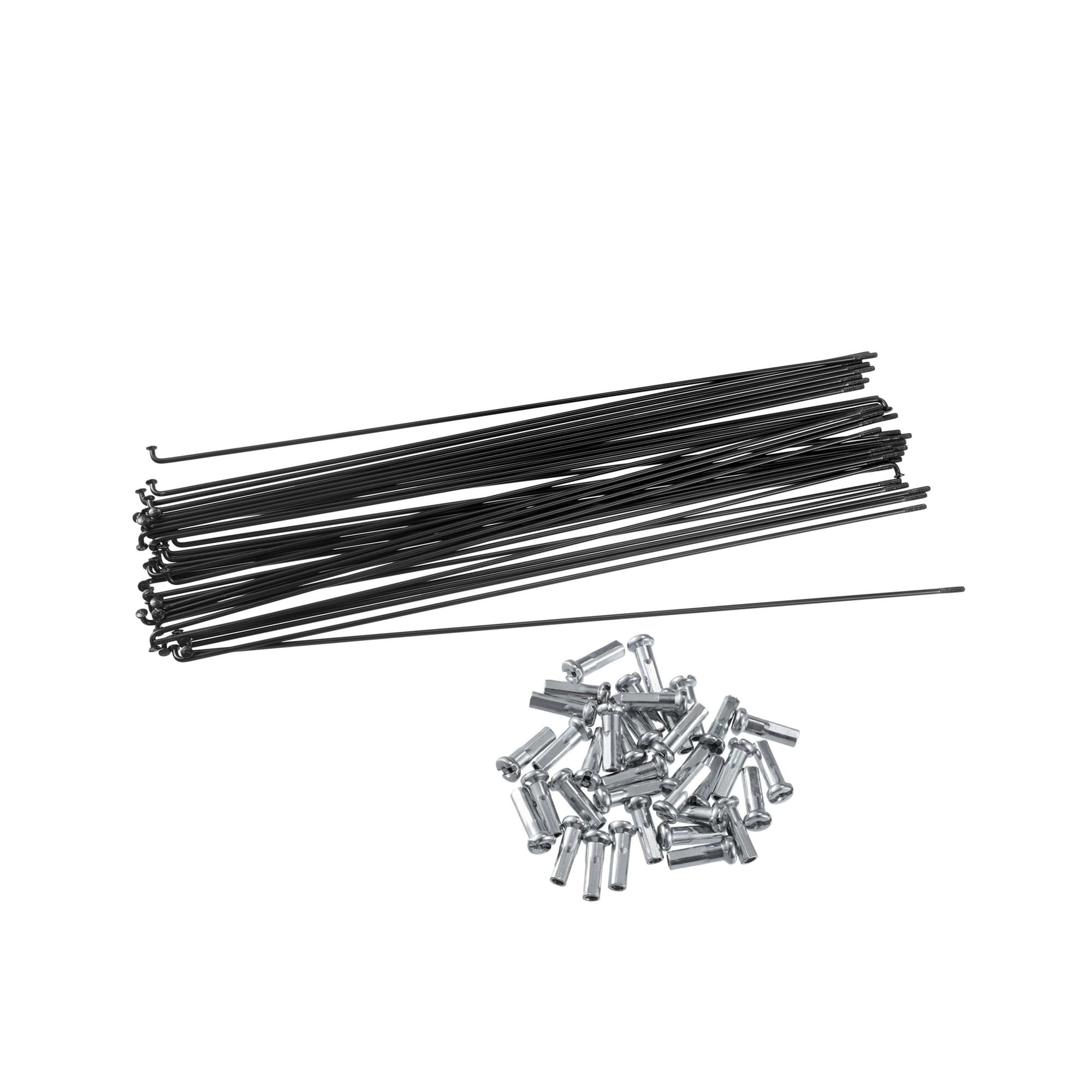 VekAuto 36 Pcs Bicycle Steel Spokes 14G Bike Spoke 268mm Length with Nipples Auto Accessories
