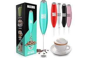 Milk Boss Matcha Whisk - Handheld Electric Matcha Frother & Drink Mixer - Durable Stainless Steel Blender