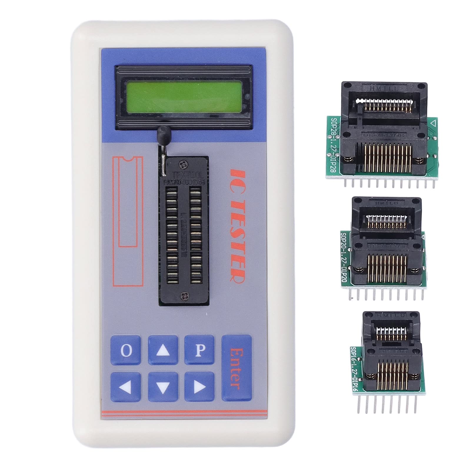 TSH‑06F Integrated Circuit Tester, IC Transistor Meter with 5V 3.3V AUTO Modes User-Friendly Transistor Meter for Microelectronics Engineers(With terminals)