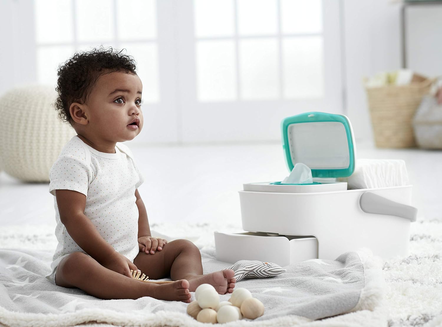 oxo tot diaper caddy with changing mat
