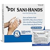 Sani-Hands Hand Sanitizer Wipes 100 Packets Per Box