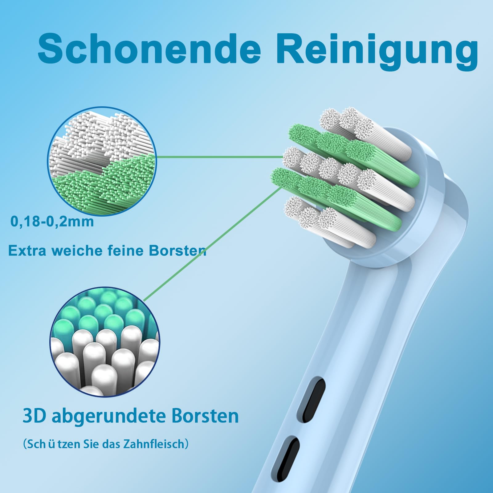 Kinder Aufsteckbürsten Kompatibel mit Braun Oral B Kinder, Pro junior Zahnbürste Elektrisch, Kids Aufsteckbürsten ab 3/ab 6, Weicher Borsten für eine sanfte Reinigung, 8 Stück Zahnbürstenaufsatz 3
