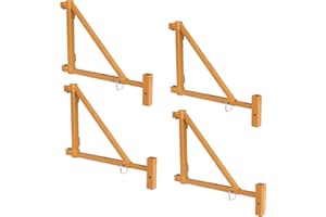 Buffalo Tools GSAOSET 4Pc Adj Outrig Set 18-34In, Yellow