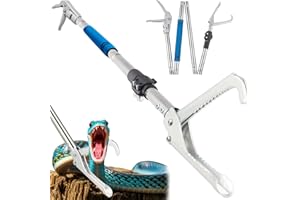 Frebuta Snake Grabber Tool, 69Inch Snake Tongs Grabber with Long Handle Professional Catch Rattlesnake Wide Jaw Handling Tool