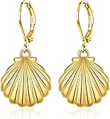 TALYKONG Sea Turtle/Orca/Mushroom/Shell/Shark Earrings for Women Dangle Leverback Earrings Ocean Jewelry Gifts for Women