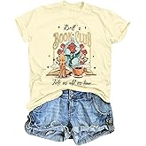 Magical Kingdom Shirt Women Princess Tee Belle Shirts Beauty T-Shirt Book Lover Tee Casual Vacation Short Sleeve Tops