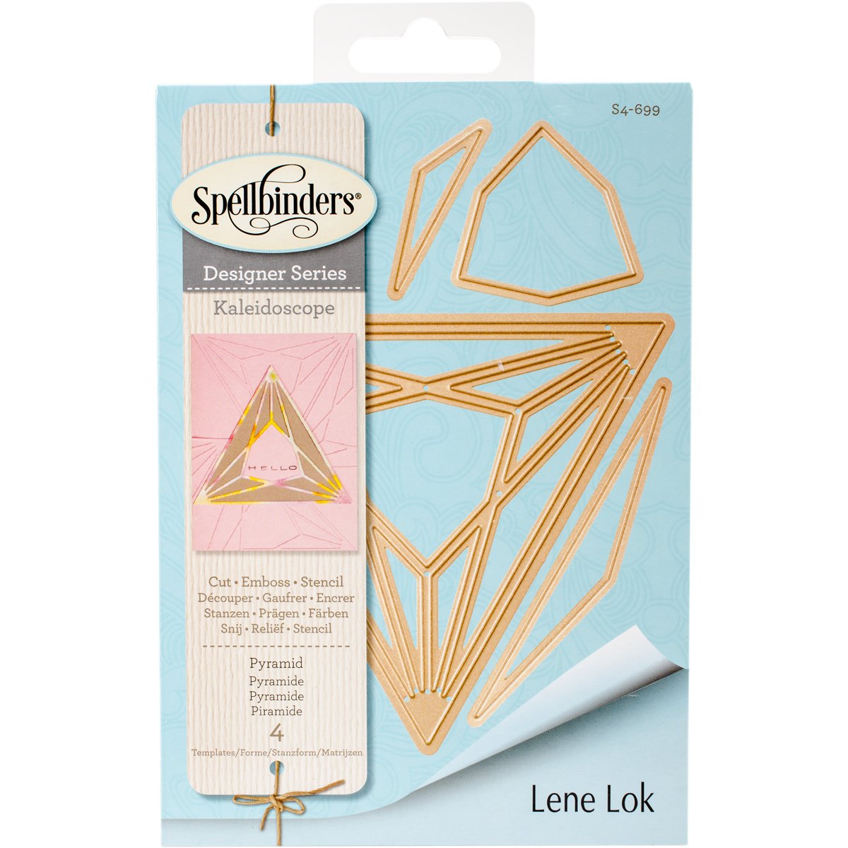 Spellbinders "Shapeabilities" Pyramid Die, Brown