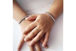 S,S Store Baby najariya Black and Silver Baby Nazariya Set 1, Mix, no gemstone