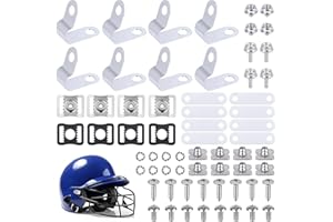 64 Pcs Hockey Helmet Repair Kit, Football Helmet Hardware Kit Helmet Accessories Including R-Clips Rubber Gaskets Metal Washe
