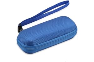 AGPTEK Carrying Case, EVA Zipper Carrying Hard Case Cover for Digital Voice Recorders, MP3 Players, USB Cable, Earphones-Bose QC20, Memory Cards, U Disk, Blue