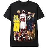 Amazon.com: Kobe Lebron Jordan Baloncesto Cabra Leyendas Camiseta : Ropa,  Zapatos y Joyería