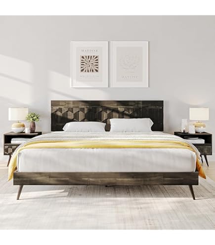 Amazon.com: Bme Georgina Signature Dark Choco Bed Frame