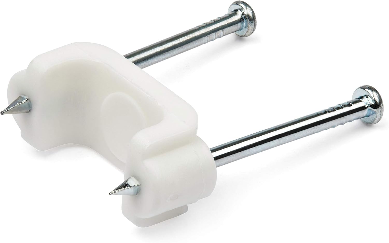 100 Pack Cable Clips with Nails Two Steel