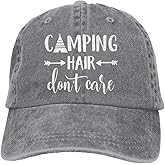 HHNLB Unisex Camping Hair Don t Care 1 Vintage Jeans Baseball Cap Classic Cotton Dad Hat Adjustable Plain Cap