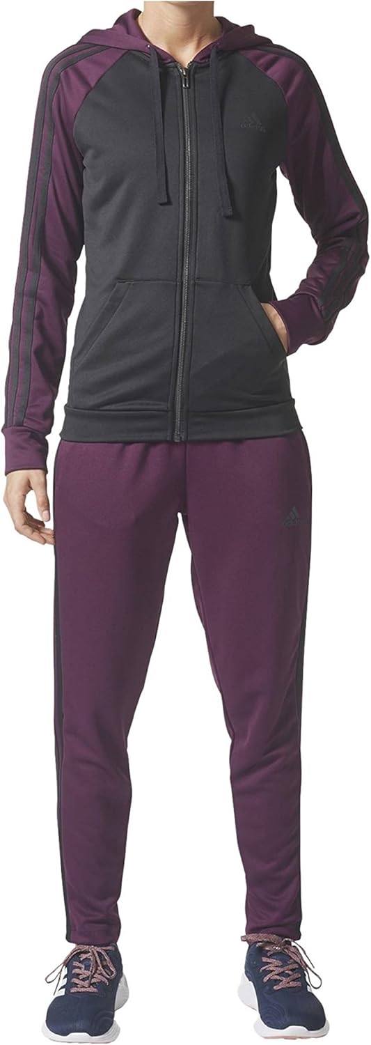 adidas REFocus TS Womens Track Suit Black/Purple Size S at Amazon