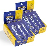 Carbs Fuel Salted Original 50g Energy Gel Pack of 2 | 50g Carbs, 450mg Sodium | Vegan &amp; Gluten-Free | Thin, Easy-to-Consume Running Gels | No Hydration Mix Needed | Fuel for Longer Efforts