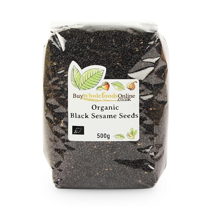 Buy Whole Foods Online Organic Black Sesame Seeds 500 g Amazon.co.uk