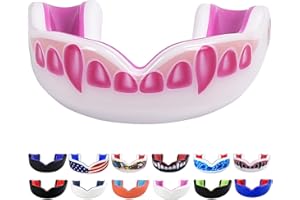 Oral Mart Sports Youth Mouth Guard for Kids (USA Flag & Fangs & 20 Best Colors) - Youth Mouthguard Football, MMA, Karate, Fla