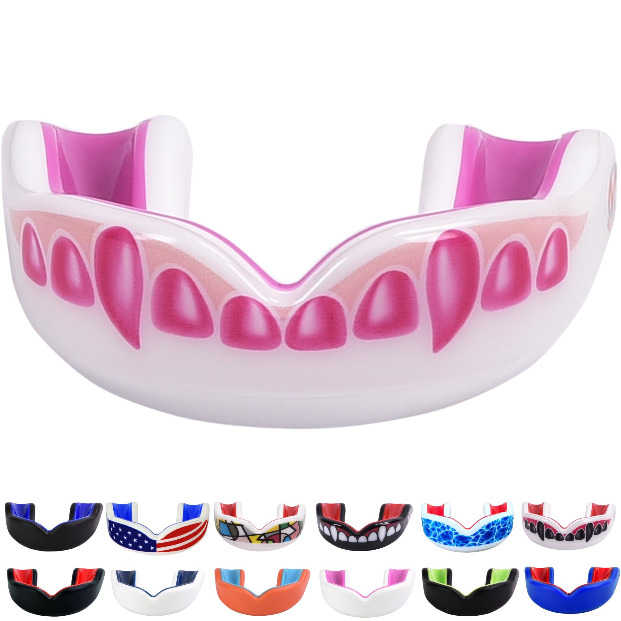 Oral Mart White/Pink Youth Vampire Fangs Mouth Guard for Kids — image 1