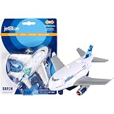 Daron jetBlue Pullback Airplane Toy with Light &amp; Sounds for Ages 3+ | Officially licensed, pullback action, flashing LED lights, jet sounds, batteries included, durable plastic material