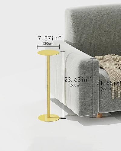 KJGKK Drink Table, Small Pedestal Side Table, Round Cocktail Table