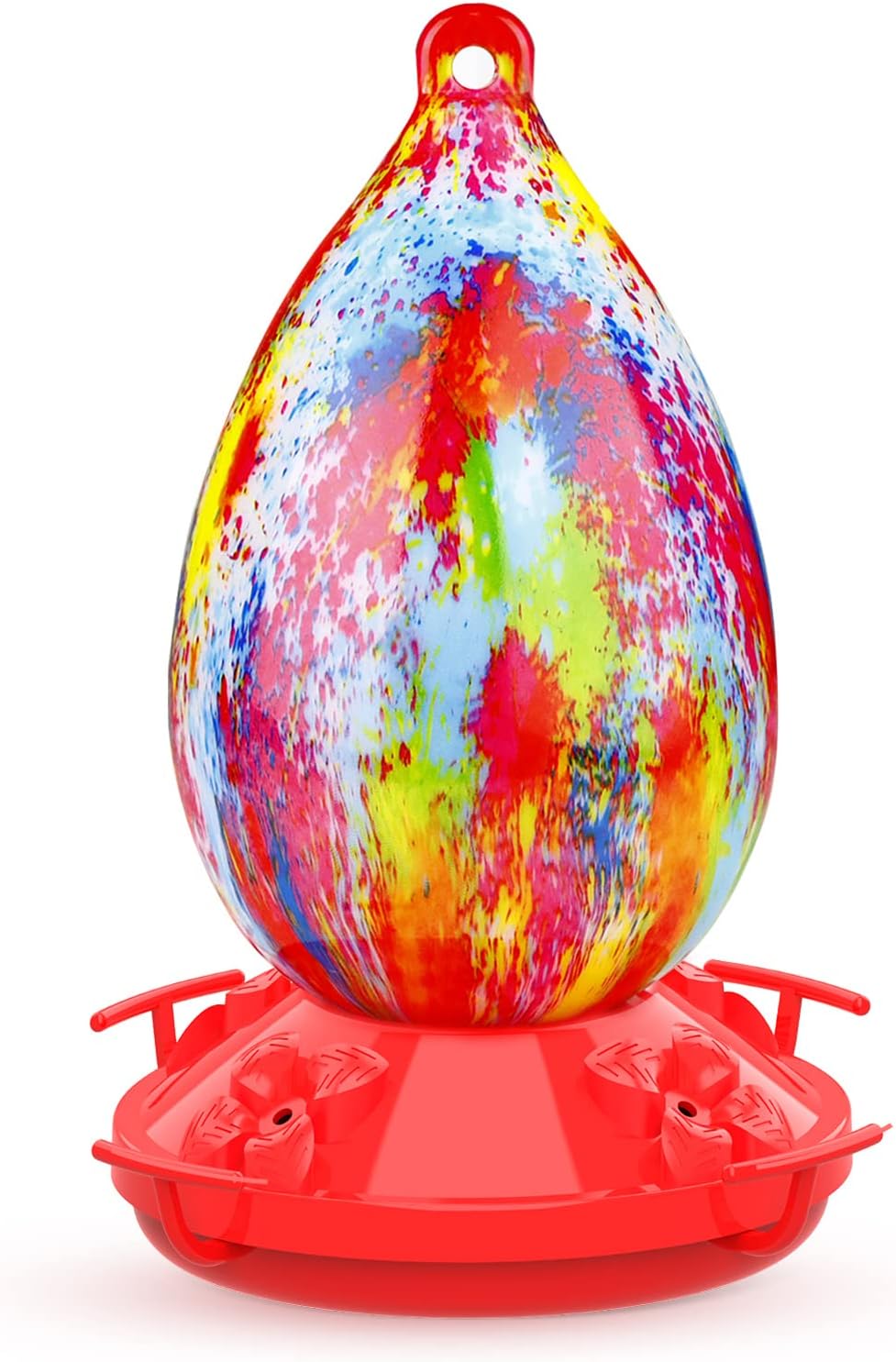 Backyard Birding & Wildlife - Wosnows Hummingbird Feeder for Outdoors, 26 Ounces Colorful Polymer Plastic Leakproof Hummingbird Feeders for Outside Garden Patio Hanging…