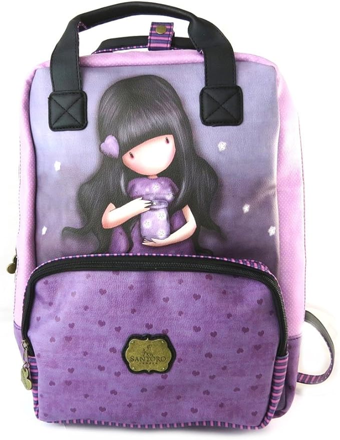Zaino 'Gorjuss Santoro'viola (speciale computer) 37x35x16 cm. Amazon