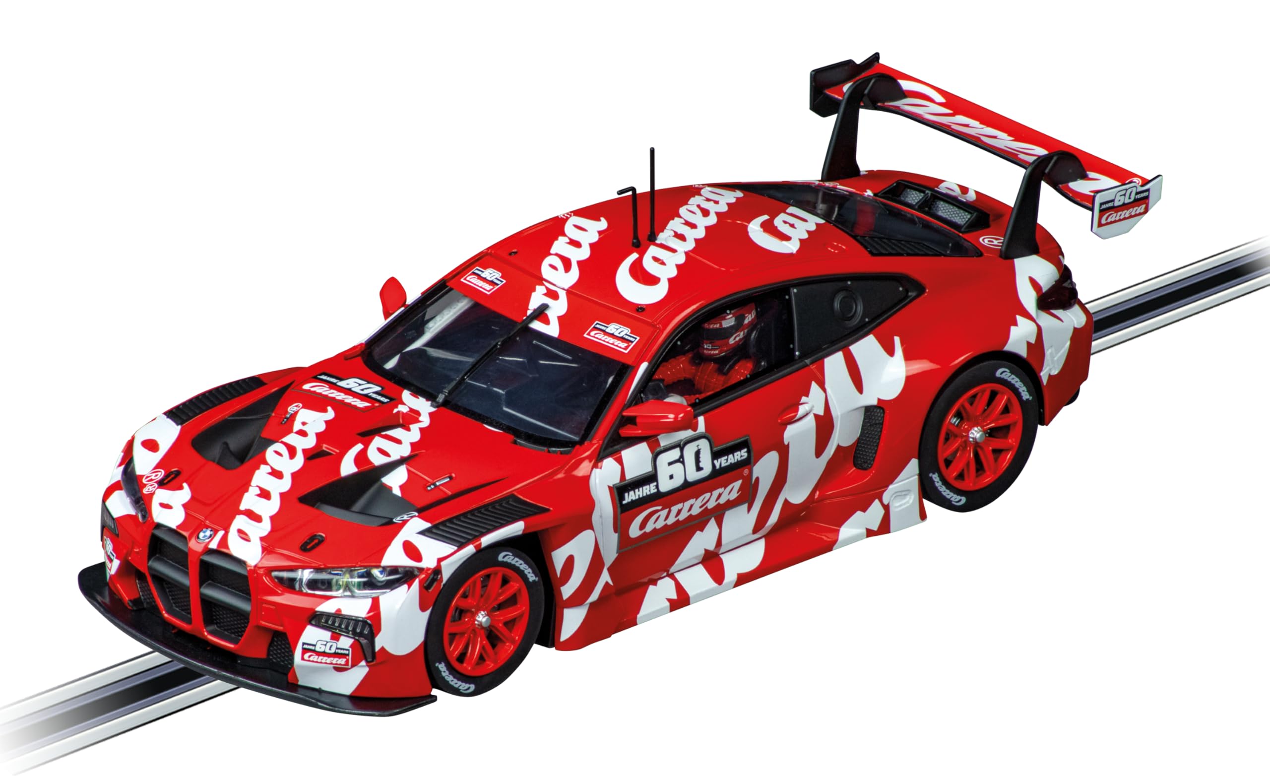 Carrera Digital 124 20023953 BMW M4 GT3 60 Jahre 1:24 Scale Slot Car With Working Front, Rear & Brake Lights, Suitable For Ages 10 Years+