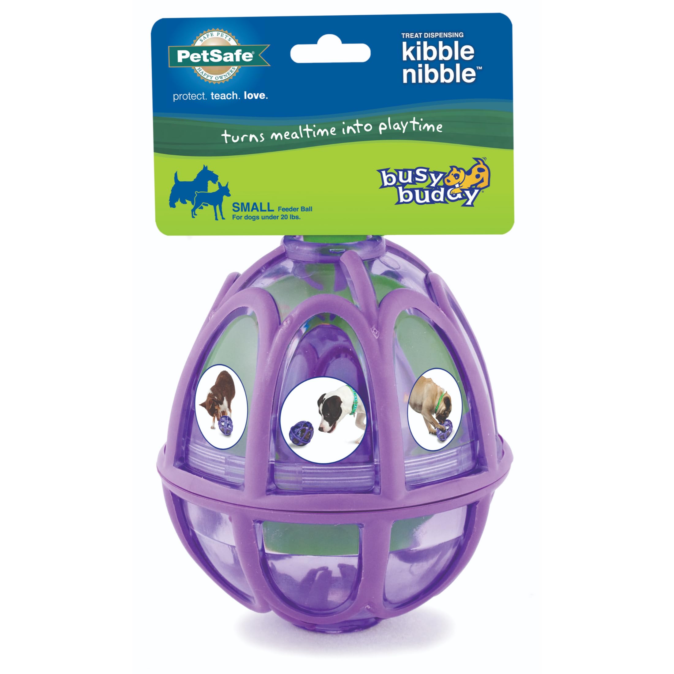 PetSafe Busy Buddy Kibble Nibble S, Interactive Meal Dispensing Dog Toy, Feeder Ball for Small Dogs
