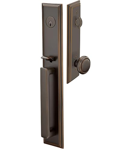 Amazon.com: Emtek Contemporary Tubular Entry Set: Melrose Style